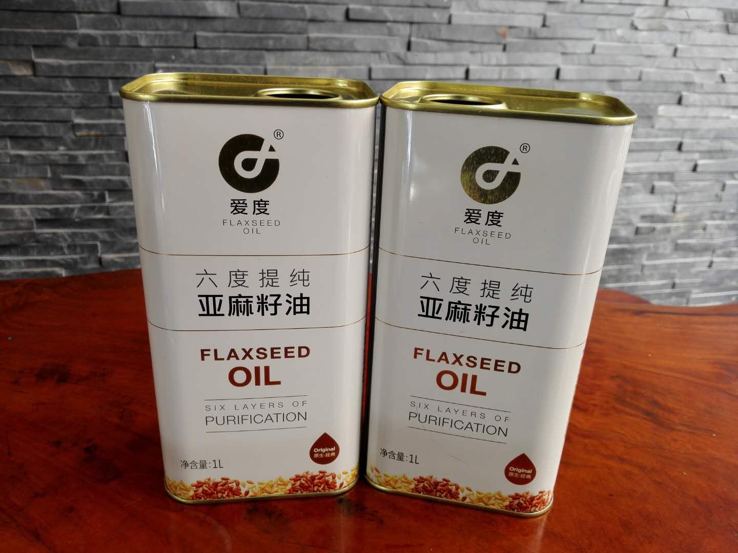 河北愛(ài)度亞麻籽油鐵罐