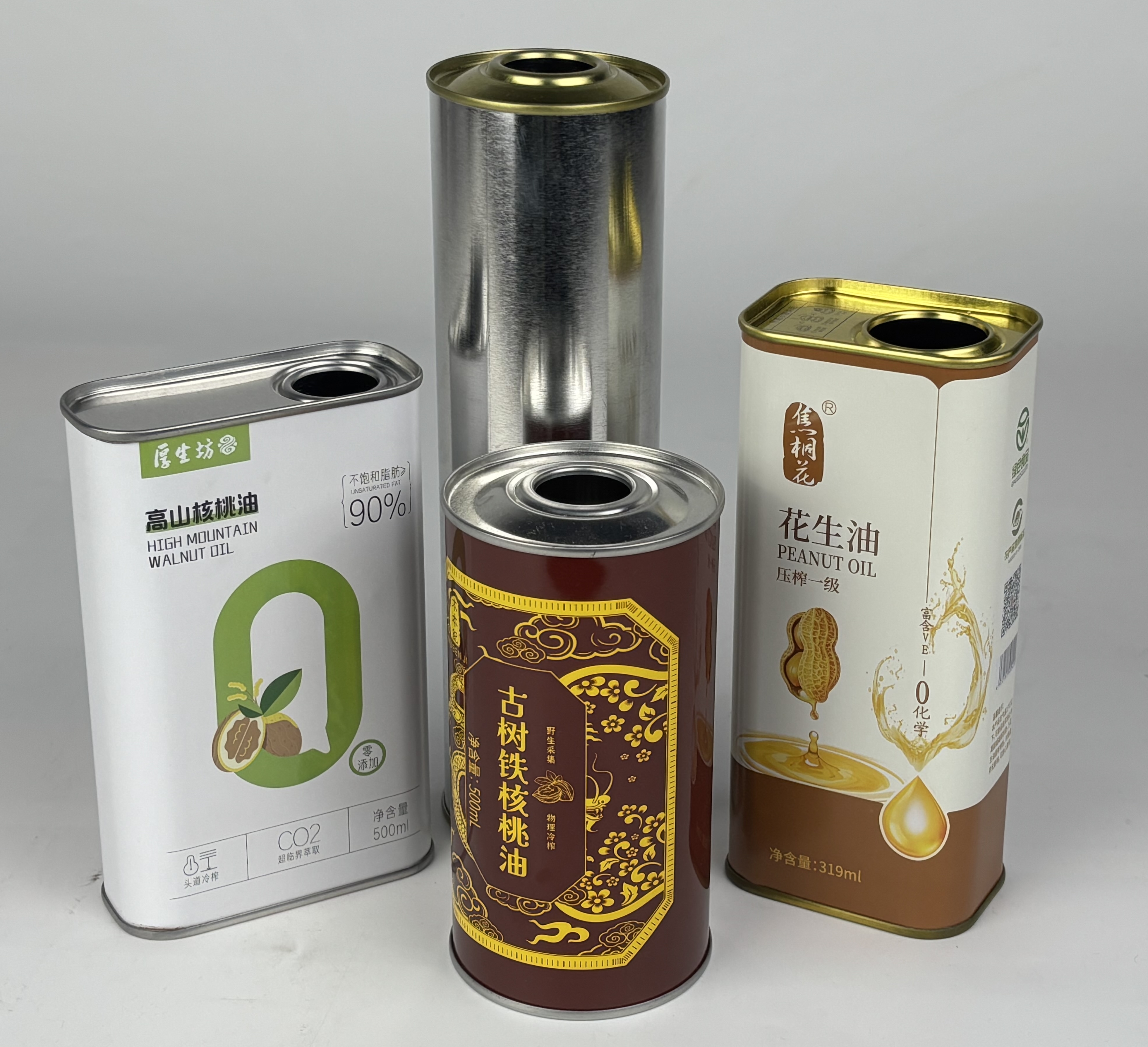 2025避光防漏食用油鐵罐包裝 印花糧油鐵桶
